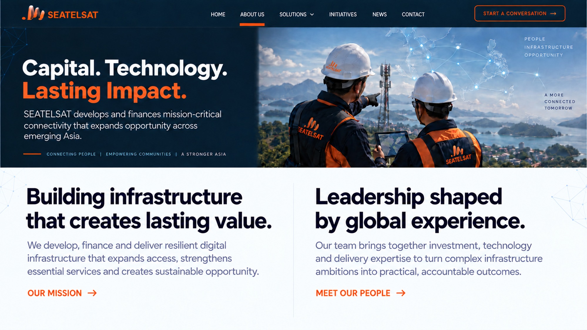 Seatelsat engineers planning connected infrastructure across Asia