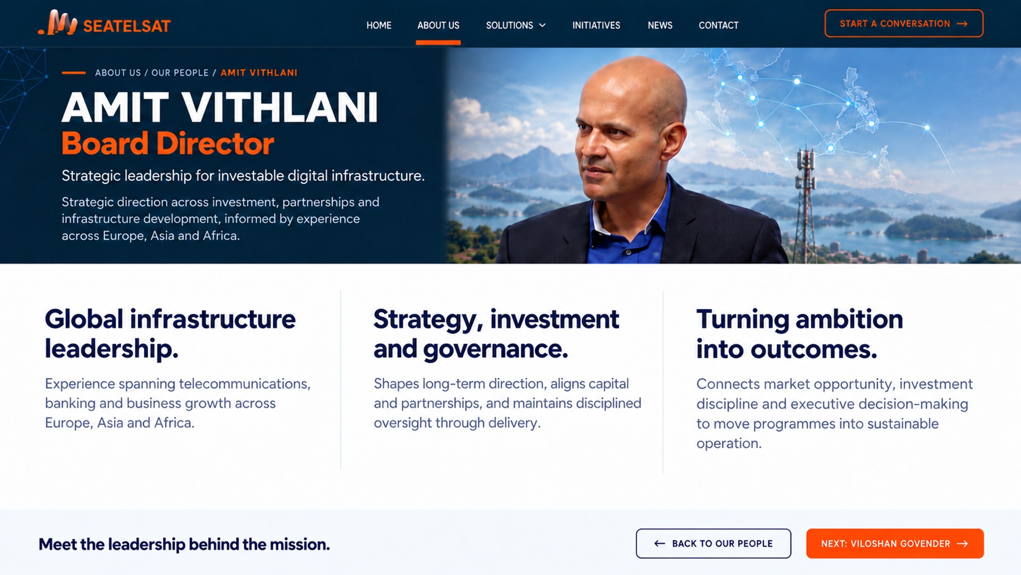 Amit Vithlani, Board Director, Seatelsat
