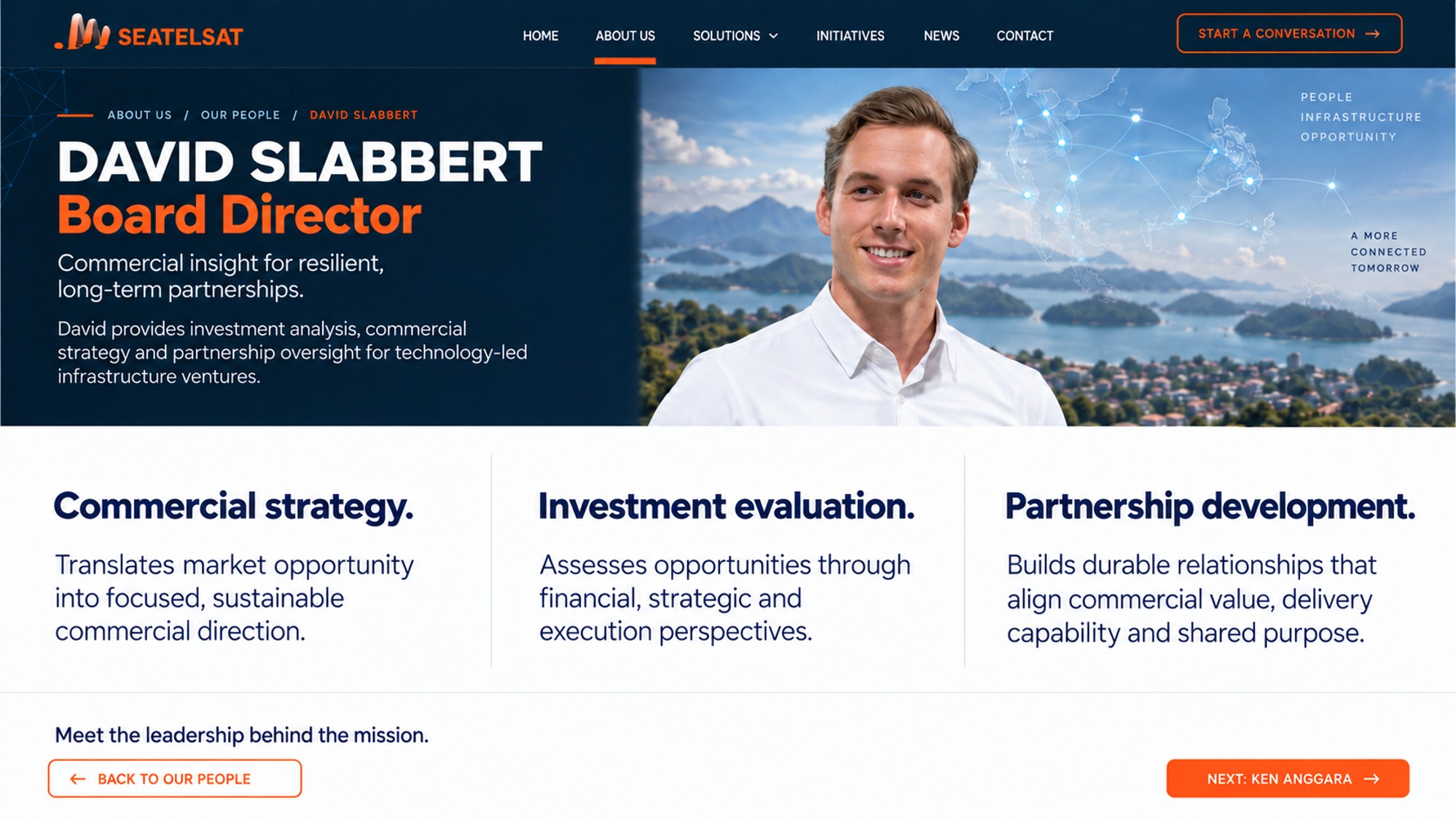 David Slabbert, Board Director, Seatelsat
